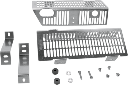 DEVOL Radiator Guards - Brushed Aluminum - Yamaha 0101-5402