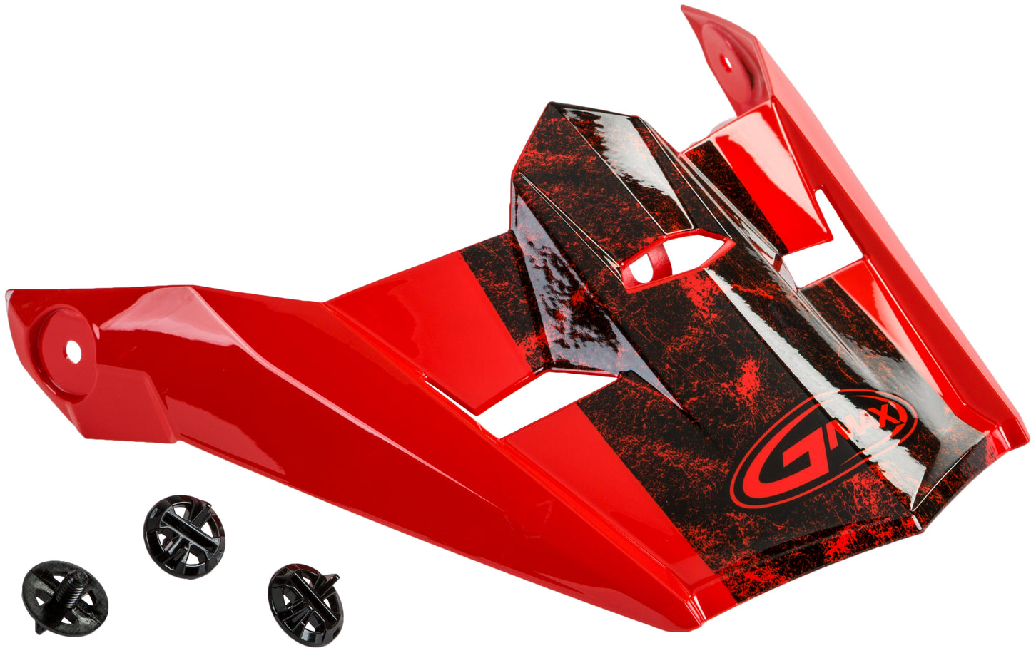 Visor W/Screws Dominant Mx 46y Red/Black/White Ys Yl