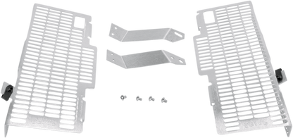 DEVOL Radiator Guards - Brushed Aluminum - Honda 0101-1301