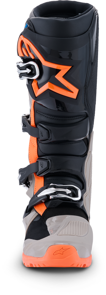 Tech 7 Enduro Blk/Warm Gry/Orange Fluo 12