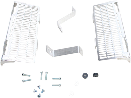 DEVOL Radiator Guards - Brushed Aluminum - Suzuki 0101-4301