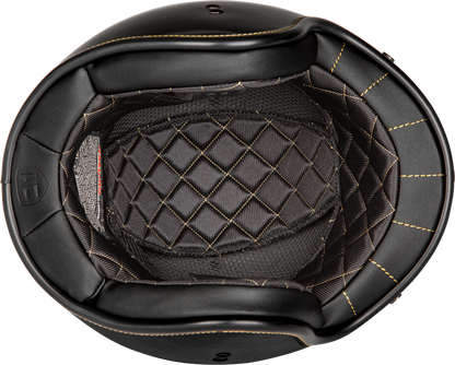 .38 Retro Helmet Gloss Black Lg