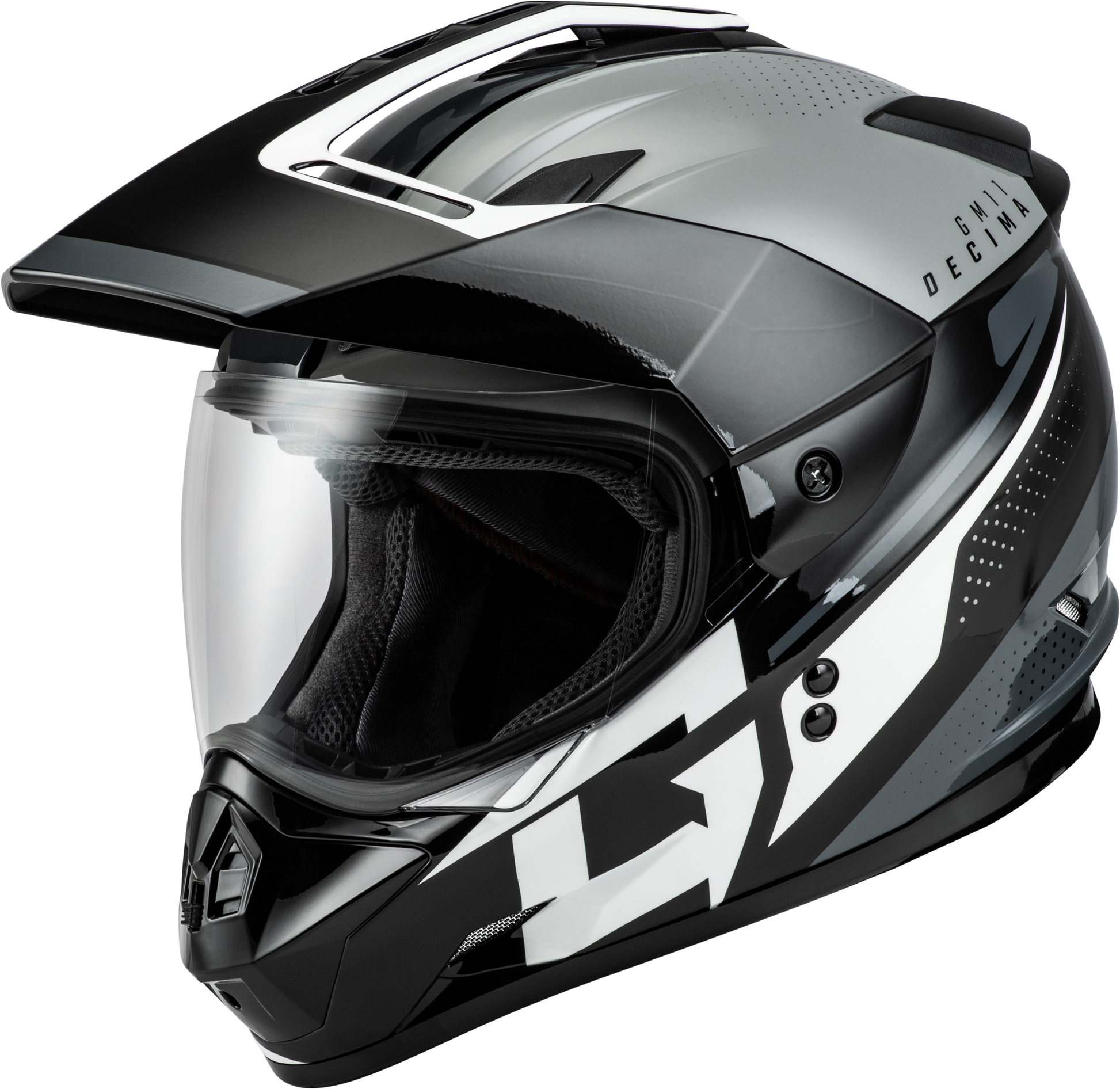 Gm 11 Decima Helmet Black/Grey/White Xl