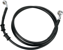 DRAG SPECIALTIES Brake Line - Front - Black - +6" - FXDB '08-'17 660324-6BLK