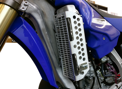 DEVOL Radiator Guards - Brushed Aluminum - Yamaha 0101-5404