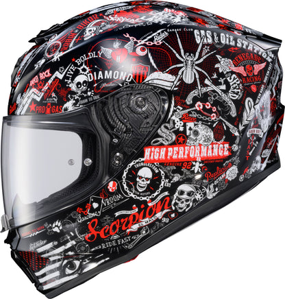 Exo R330 Full Face Helmet Shake 2 Red Md
