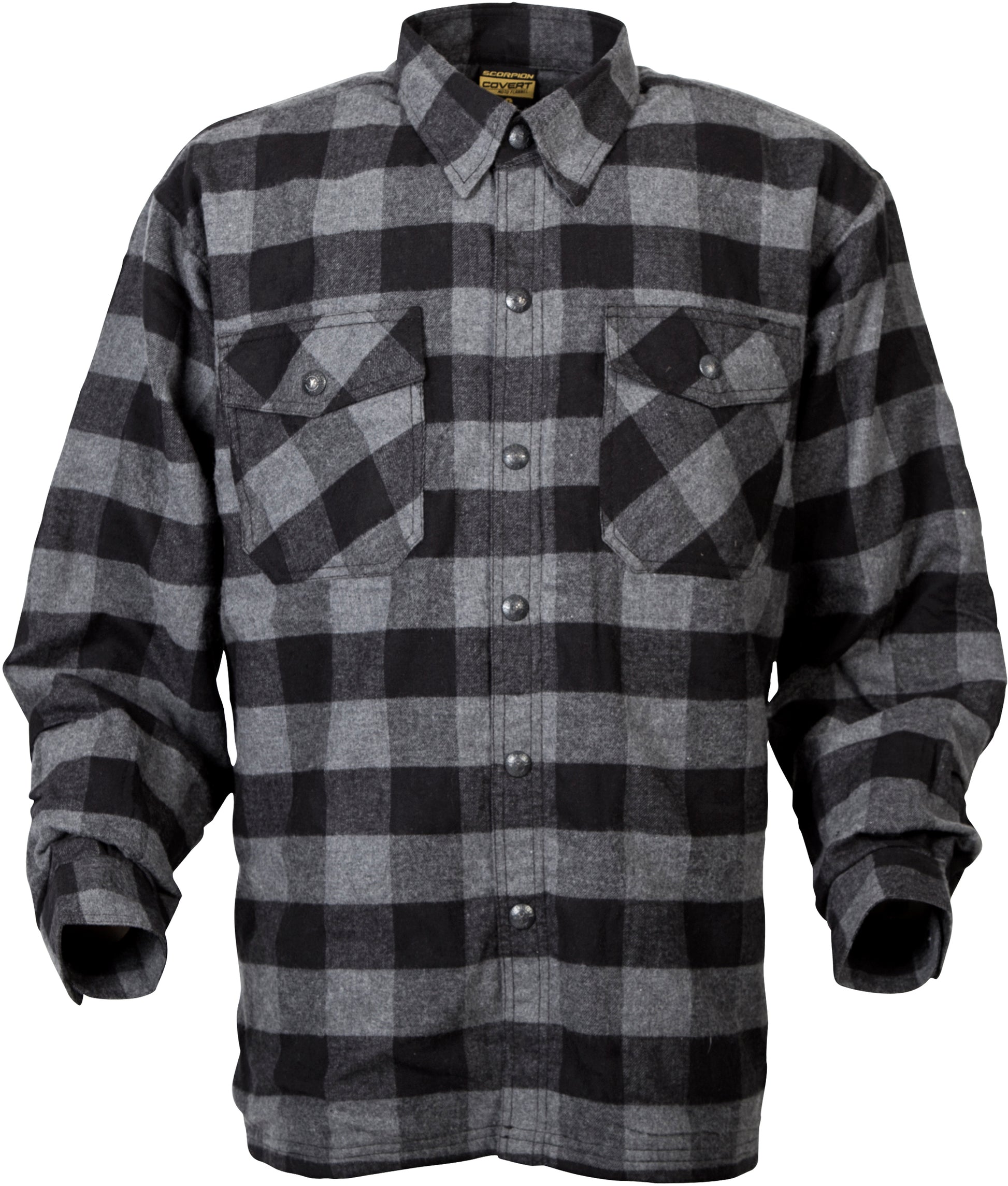 Covert Moto Flannel Black/Grey 2x