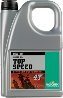 MOTOREX Top Speed Synthetic 4T Engine Oil - 15W-50 - 4L 304975