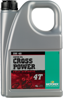 MOTOREX Cross Power Synthetic 4T Engine Oil - 5W-40 - 4L 305678