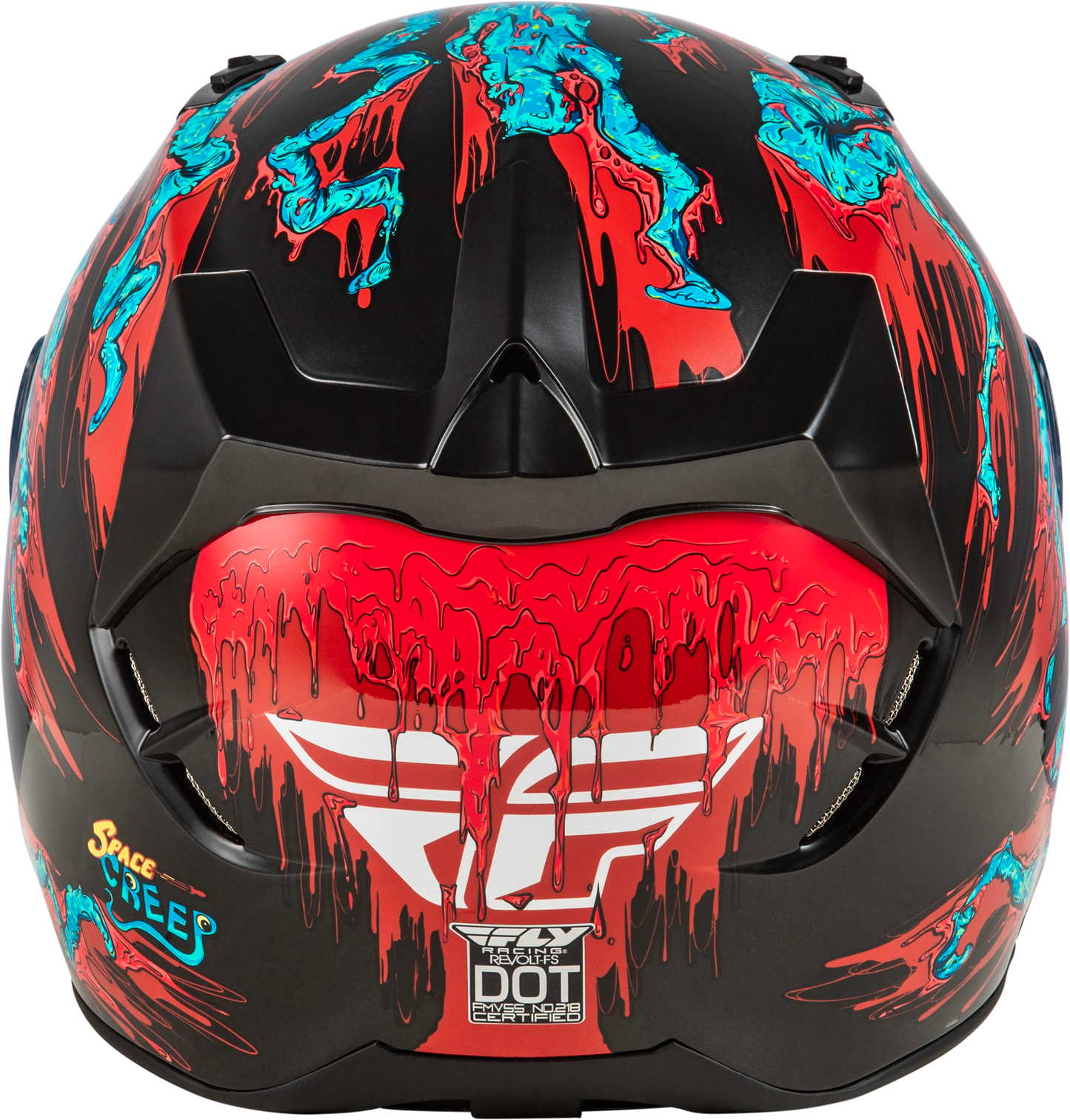 Revolt Space Creep Helmet Light Blue/Black/Red 2x