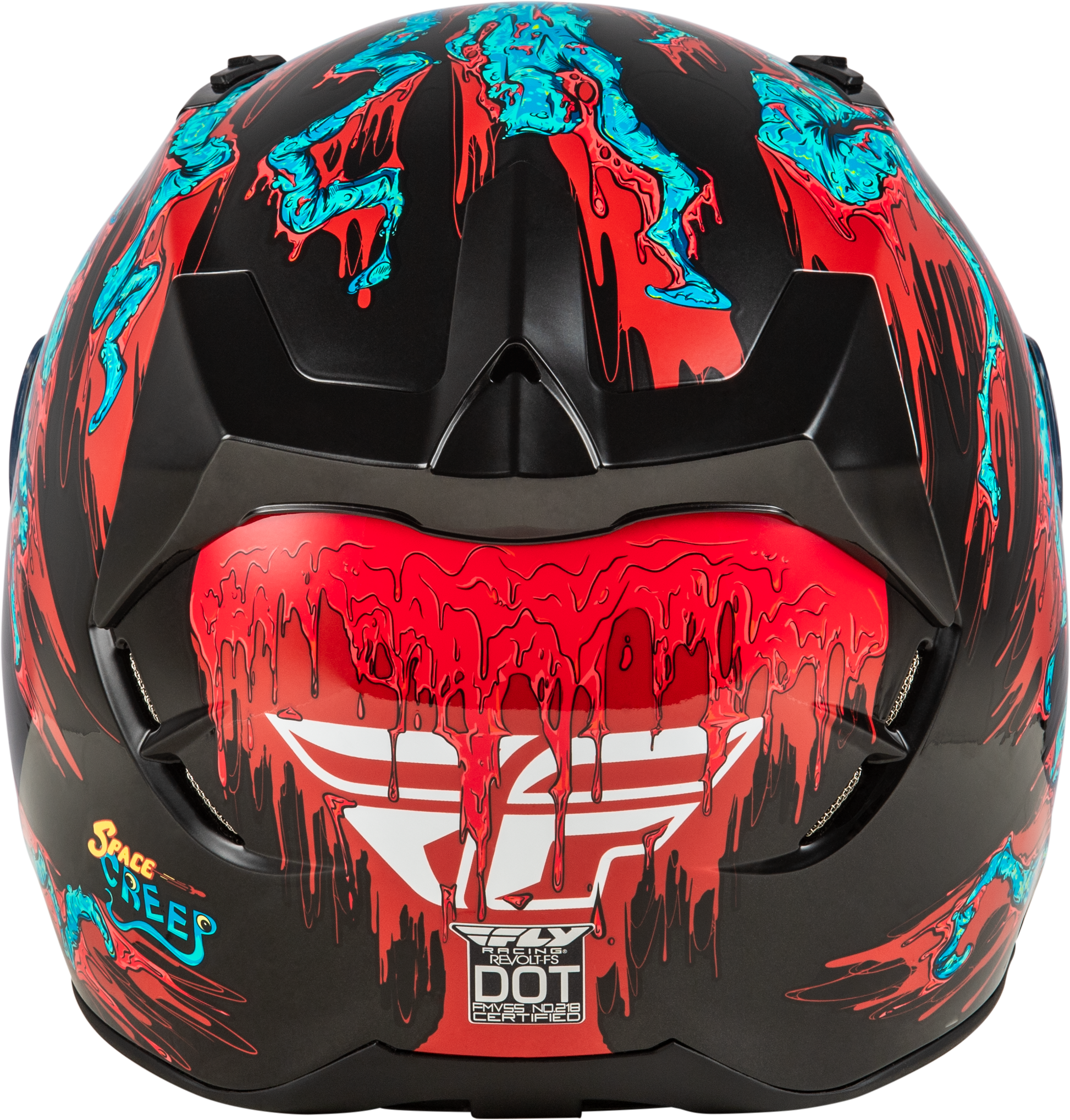 Revolt Space Creep Helmet Light Blue/Black/Red Lg