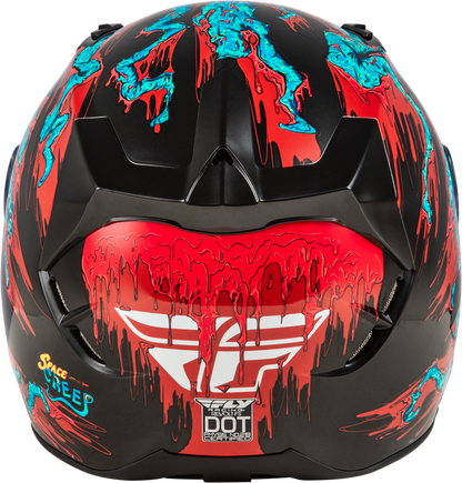 Revolt Space Creep Helmet Light Blue/Black/Red Sm