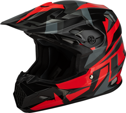 Mx 96 Splinter Helmet Black/Red Sm