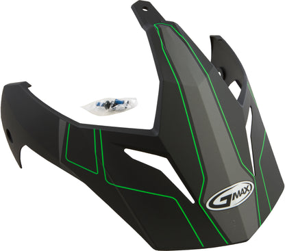 Visor W/Screws Expedition Matte Black/Hi Vis Green Gm 11