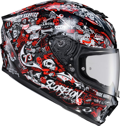 Exo R330 Full Face Helmet Shake 2 Red Md