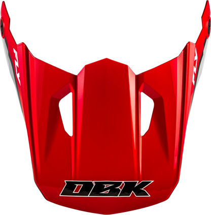 Kinetic Dbk Helmet Visor Red/Black/Grey Xl/2x