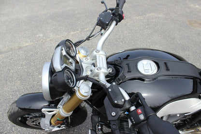 Handlebar Risers Silver Bmw