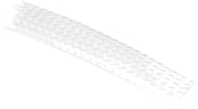 3/8" Flex Sleeving 10' Section Id White