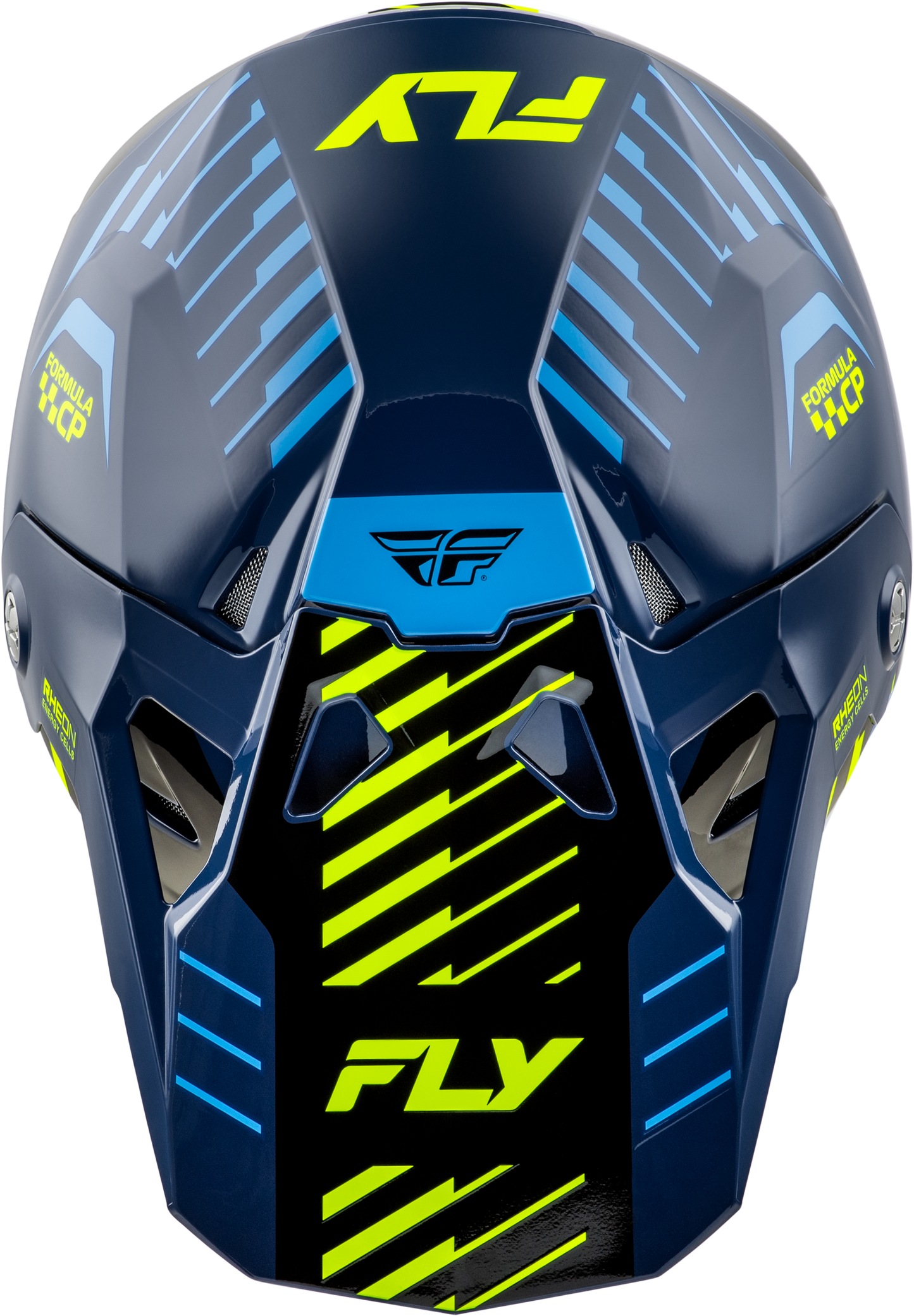Youth Formula Cp Slice Helmet Navy/Hi Vis/White Yl