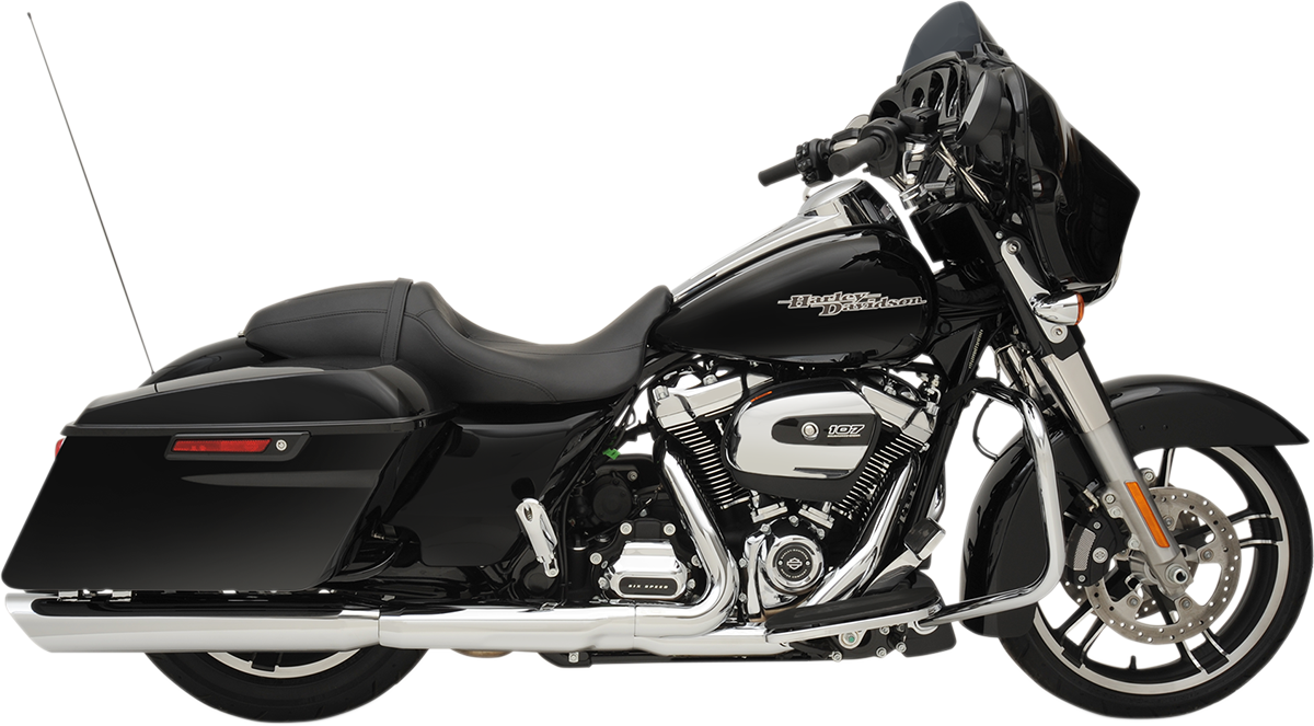 DRAG SPECIALTIES 4" Slashdown Slip-On Mufflers - Chrome H00967