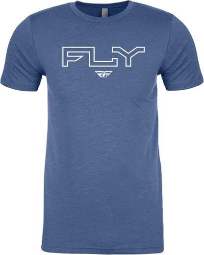 Fly Edge Tee Cool Blue Heather Sm