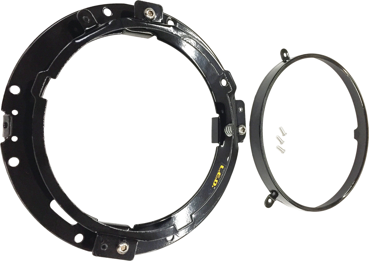 Adapter Ring And Wiring Harness Mounting Bracket Blk