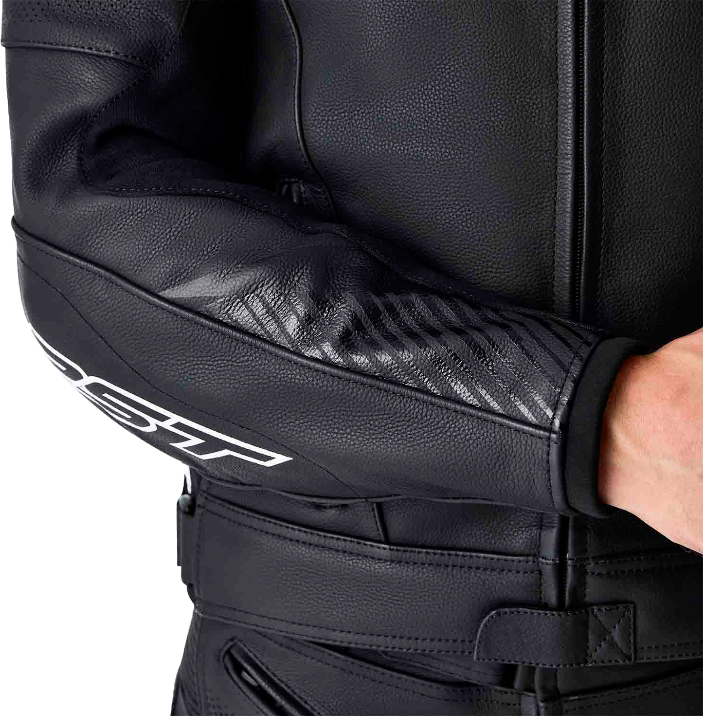 Tractech Evo D3o Jacket Blk/Whi Leather 2x