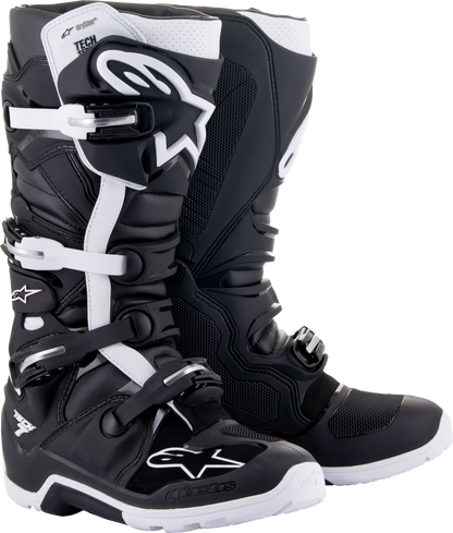 Tech 7 Enduro Drystar Boots Black/White Sz 10