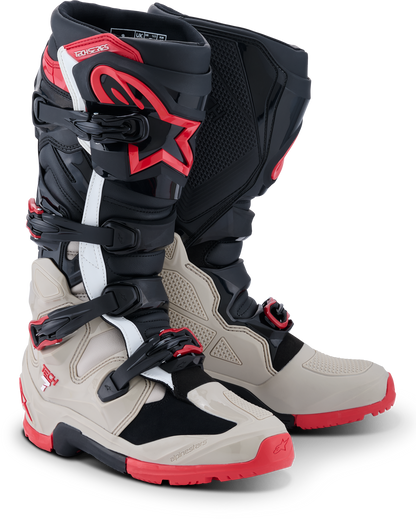 Tech 7 Enduro Blk/Light Gry/Bright Red 9