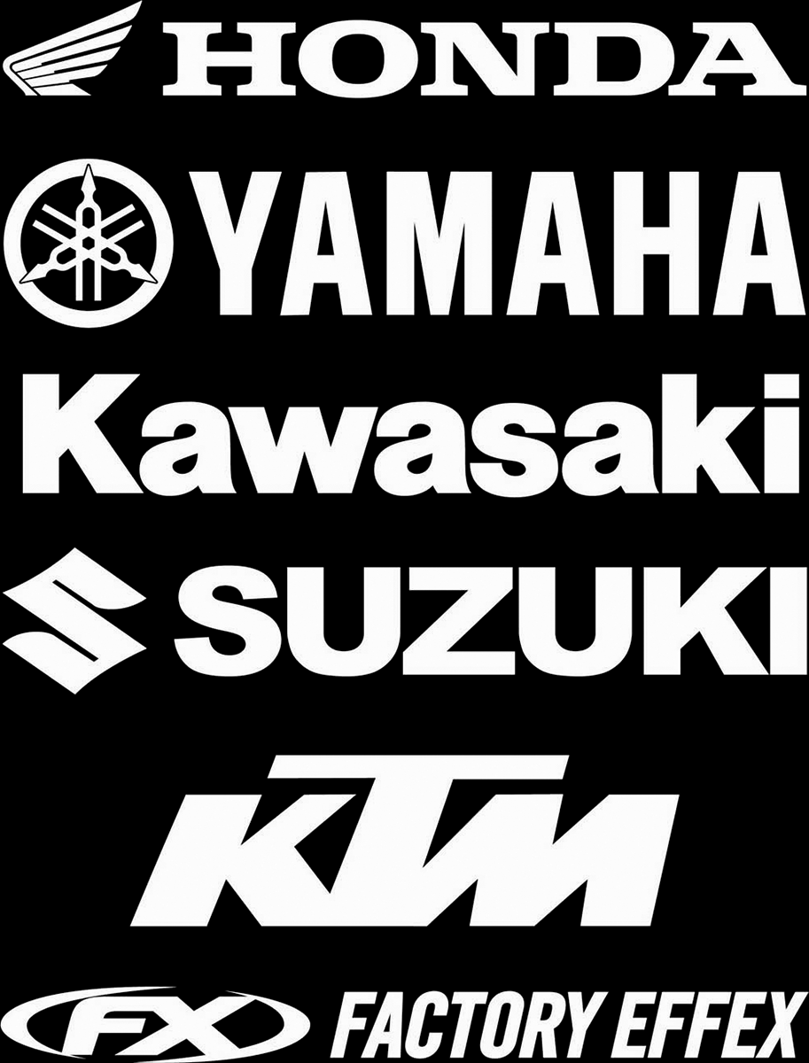 FACTORY EFFEX Die-Cut Decal - 1' - Kawasaki 08 09-94110