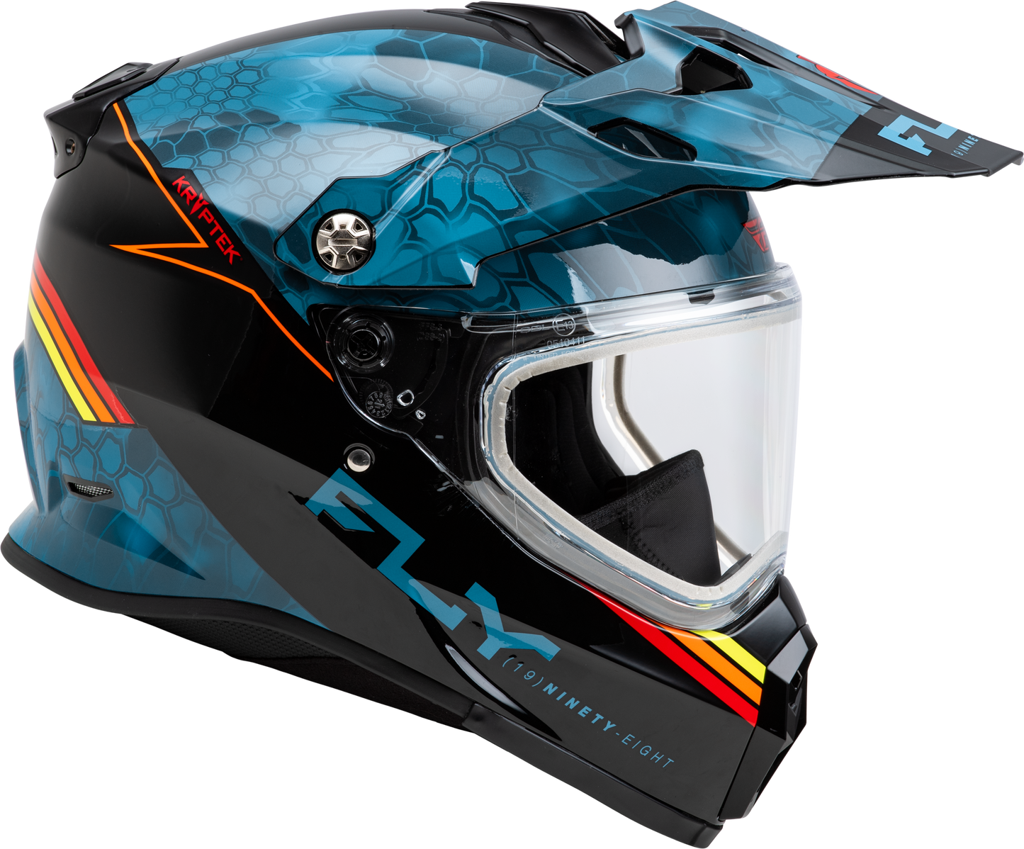 Trekker Cw Conceal Helmet Dual Shld Slate/Black/Red Md