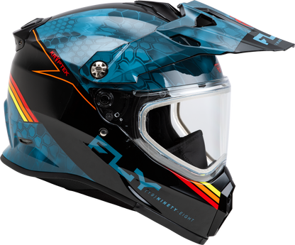 Trekker Cw Conceal Helmet Dual Shld Slate/Black/Red Sm