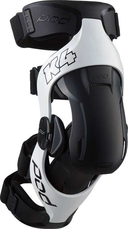 K4 V2.0 Knee Brace (Lt) White/Black Md/Lg