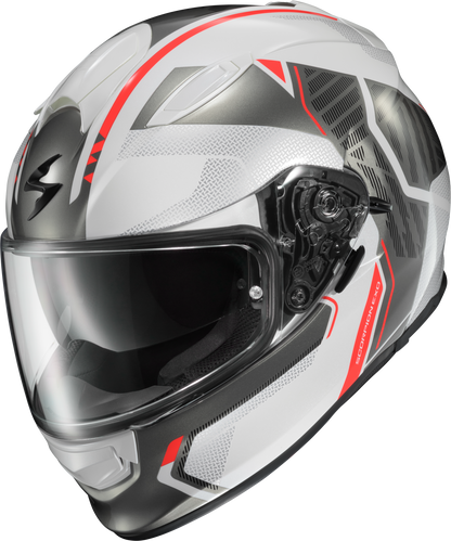 Ryzer Full Face Helmet Switch White/Grey Md