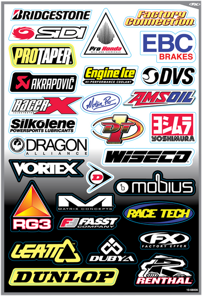 FACTORY EFFEX Decal Kit - Sponsor D 10-68006
