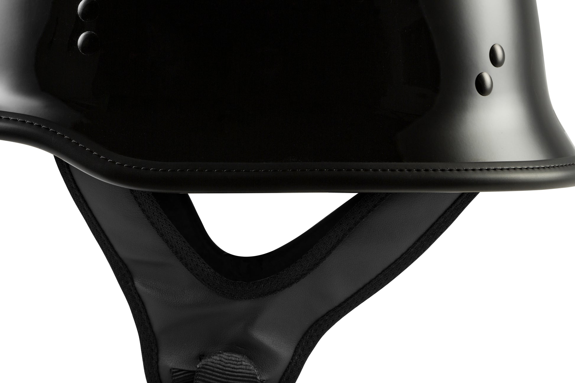 9mm German Beanie Helmet Gloss Black Lg