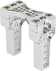 JOKER MACHINE Bridge Handlebar Riser Kit - Straight - Chrome 03-864-1C