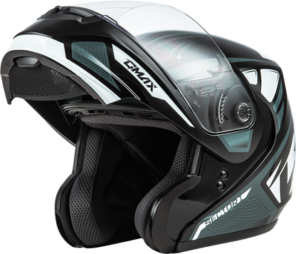 Md 04 Sector Helmet Black/Silver Sm