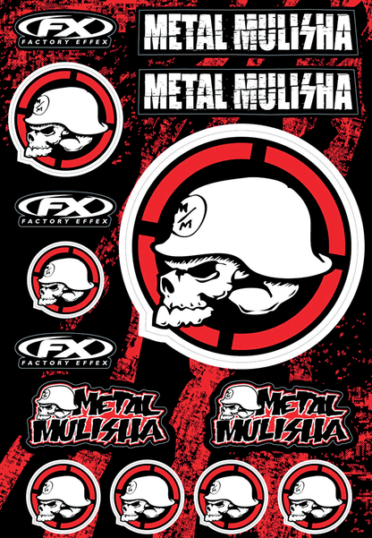 FACTORY EFFEX Decal Sheet - Metal Mulisha 16-68052