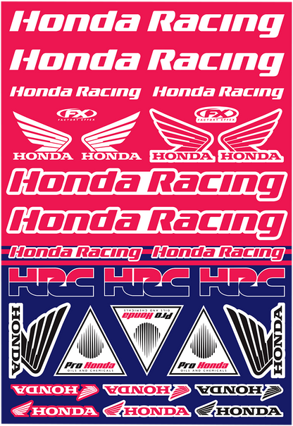FACTORY EFFEX Decal Kit - Honda Racing 22-68332
