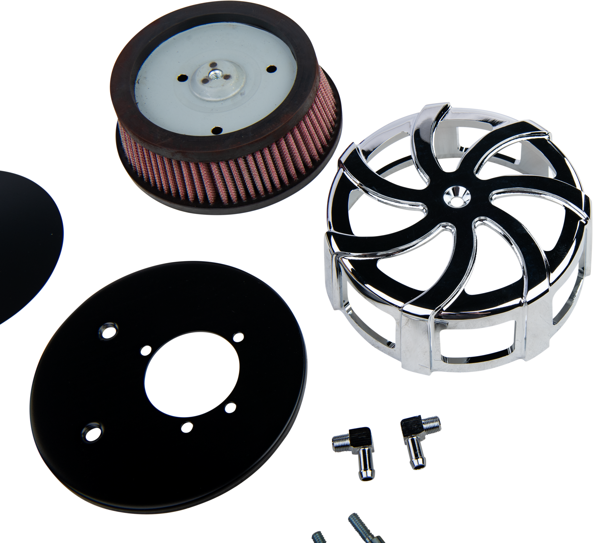 Kruel Air Cleaner Kit Chrome