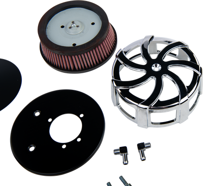 Kruel Air Cleaner Kit Chrome