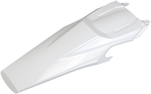UFO MX Rear Fender - With pins - White - Husqvarna - FE/TE/TX '20-'23 HU03399040