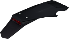 UFO Enduro Rear Fender - with Light - Black HU03398001