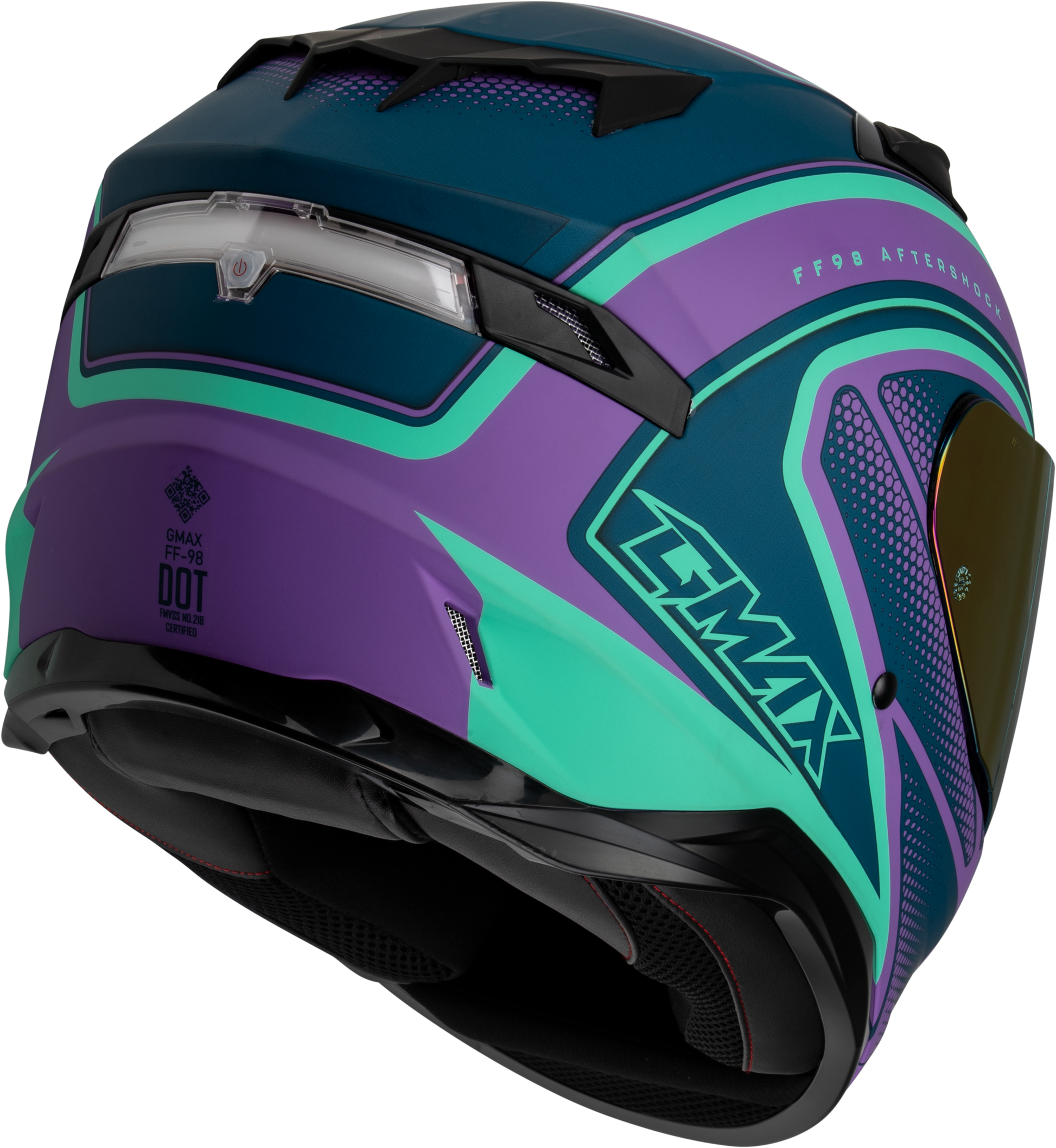 Ff 98 Aftershock Helmet Matte Purple/Blue Xl