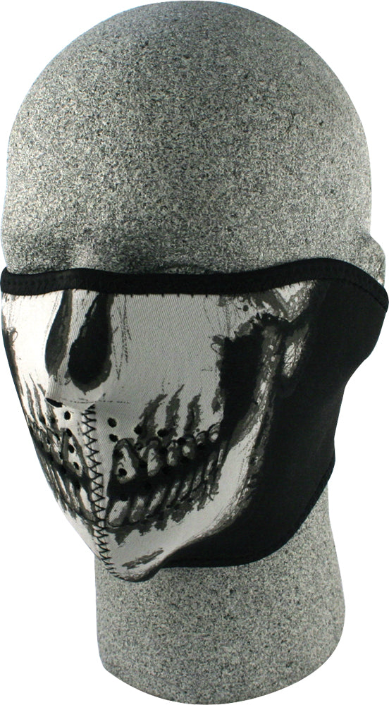 Half Face Mask Glow In The Dark Skull