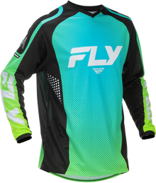 F 16 Jersey Aqua/Black/White 2x
