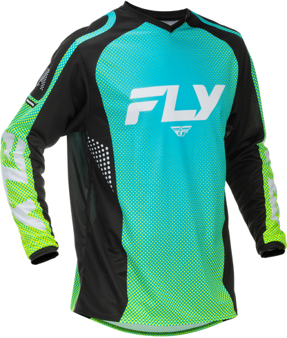 F 16 Jersey Aqua/Black/White Sm