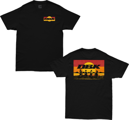 Sunday Stripe Tee Black Xl