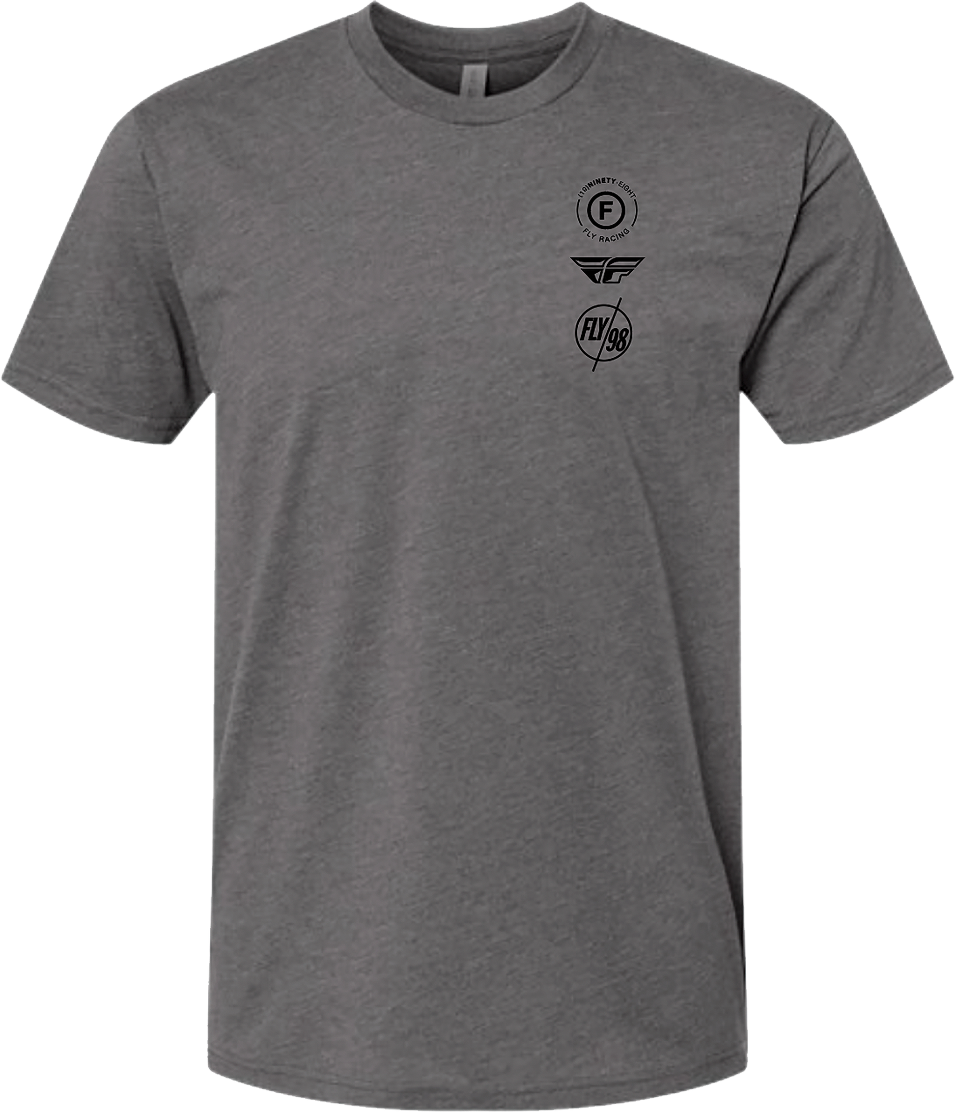 Fly Atom Tee Gunmetal Heather Lg
